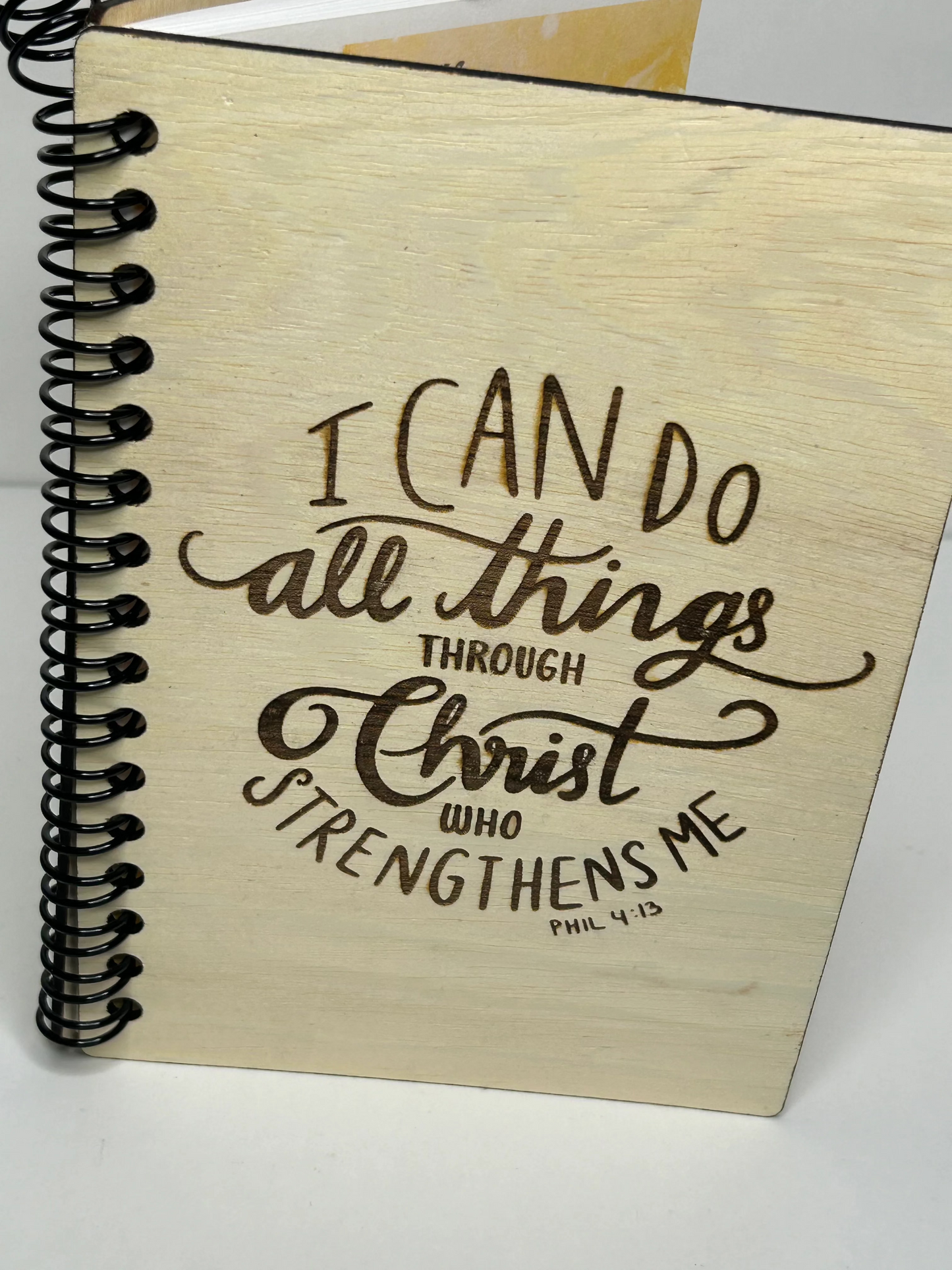 Wooden Spiral Journal - Strength