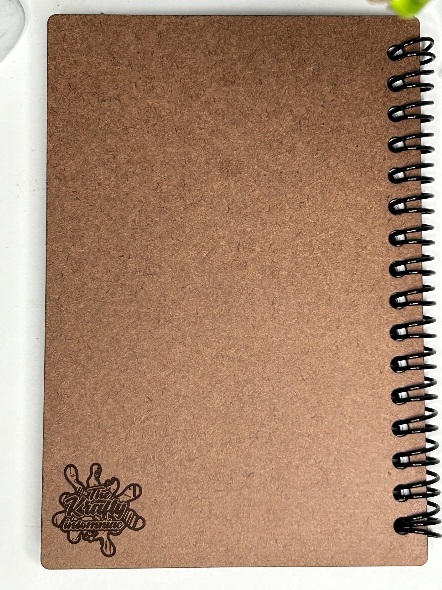 Wooden Spiral Journal -Smile