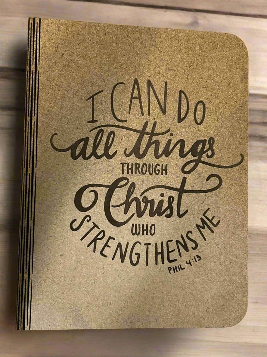 Wooden Spiral Journal - Phillipians