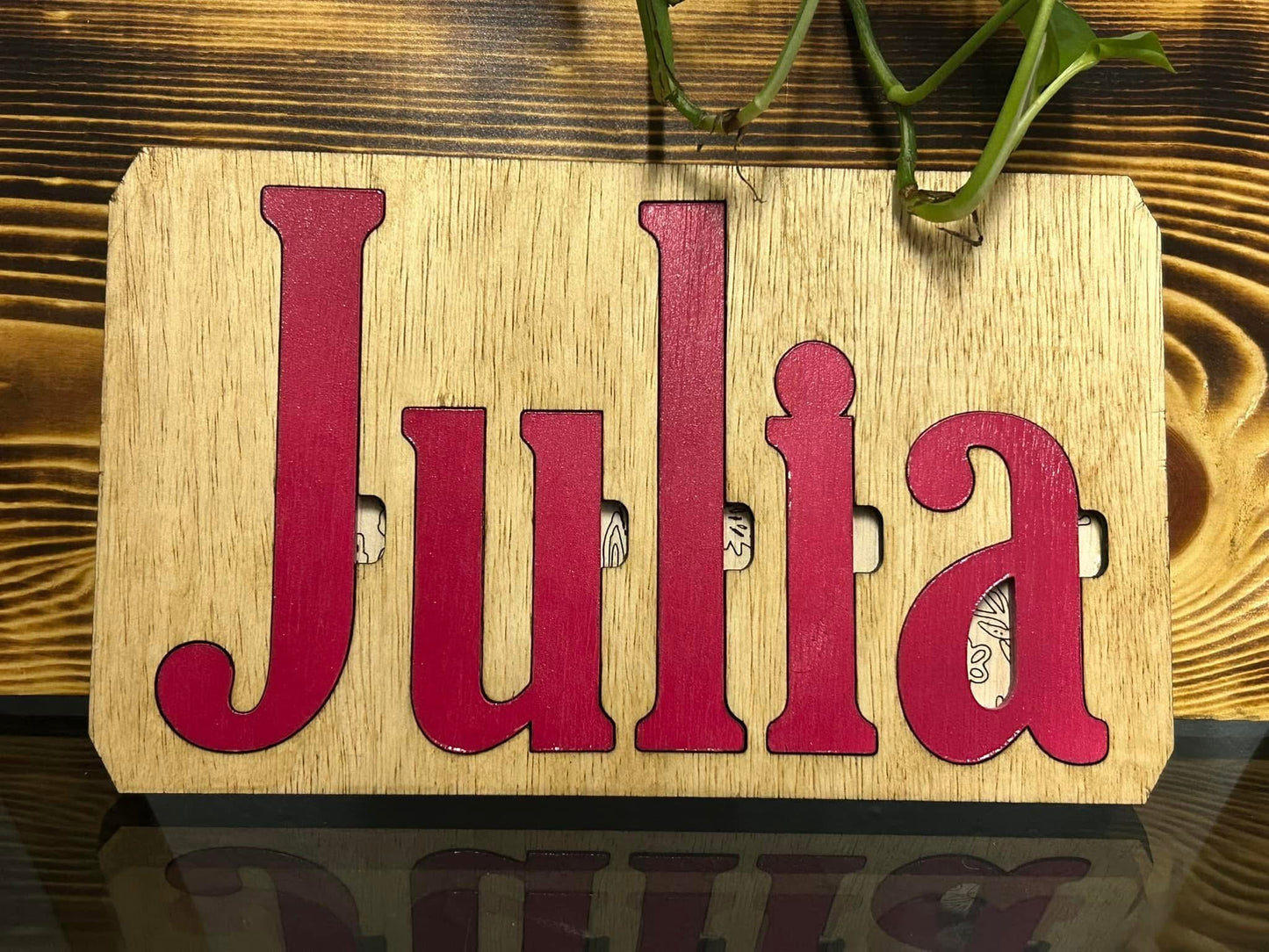 Puzzle Board - Wooden Name Cutout Puzzle Board