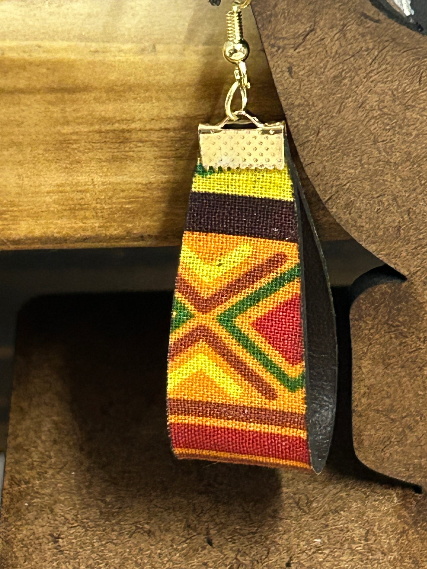 Hoop Earrings - Multicolored prints