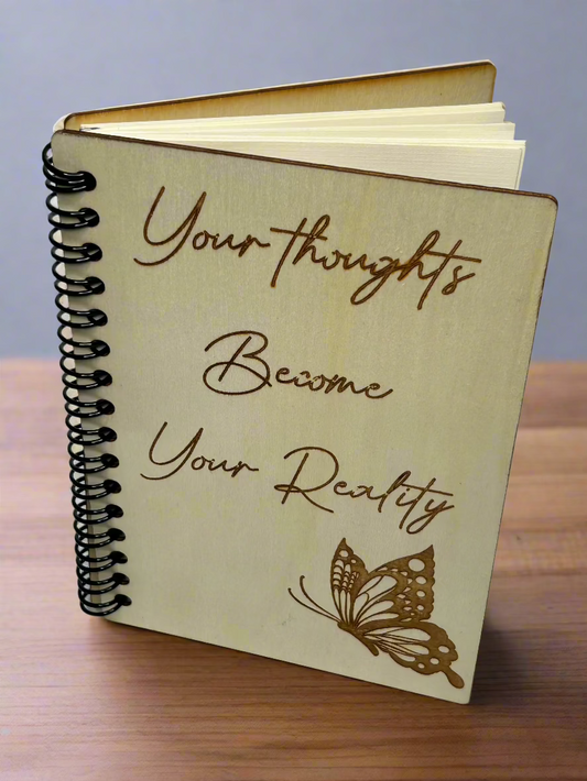 Wooden Spiral Journal - Reality