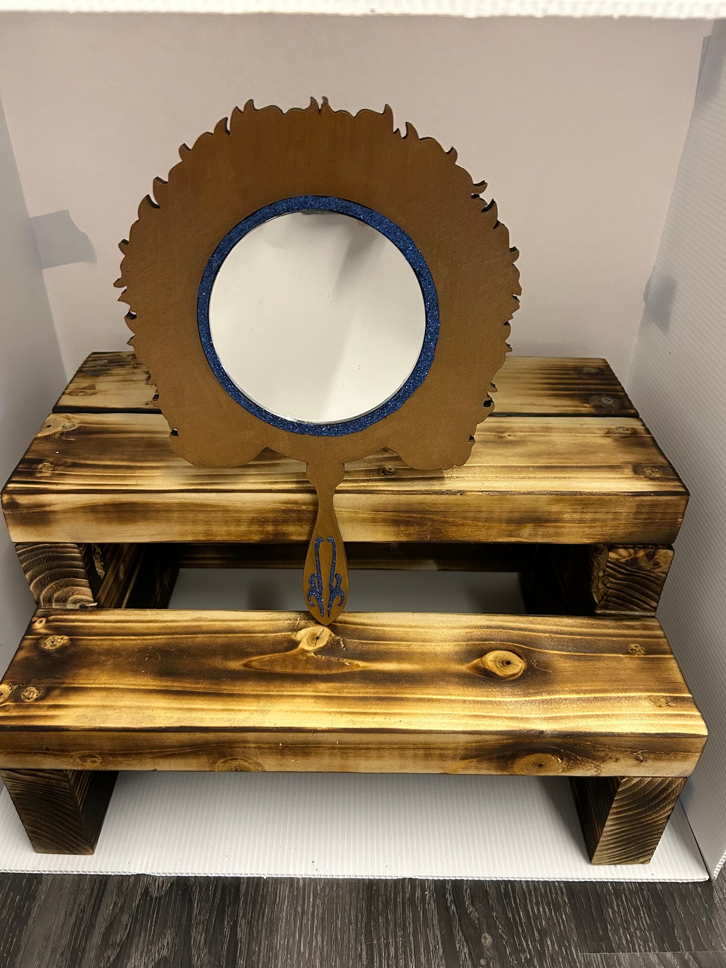Afro Princess Mirror - Blue