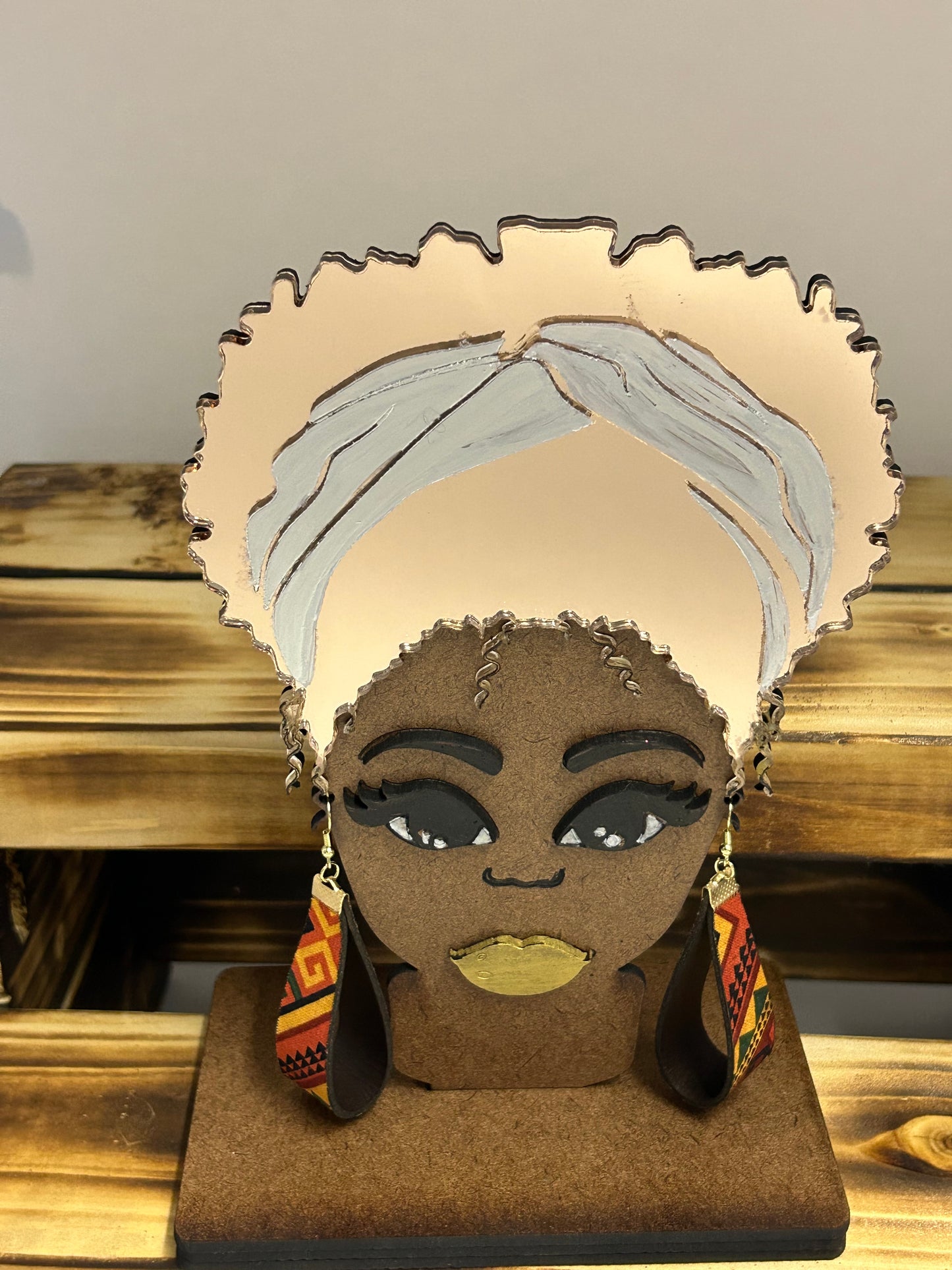Hoop Earrings - African print