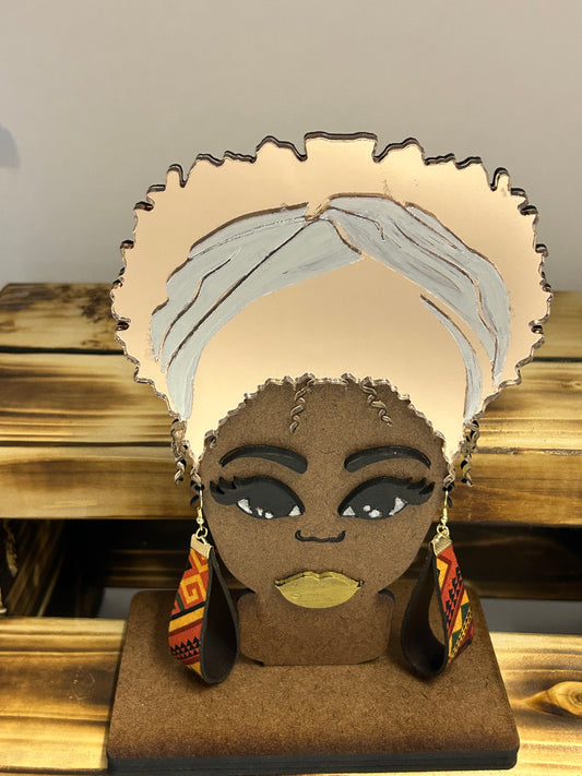 Hoop Earrings - African print
