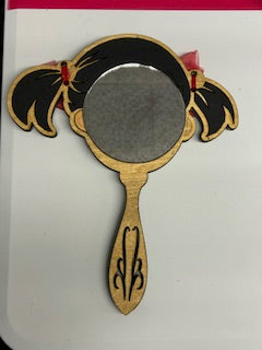 Mirror - African American Girl with PonyTails
