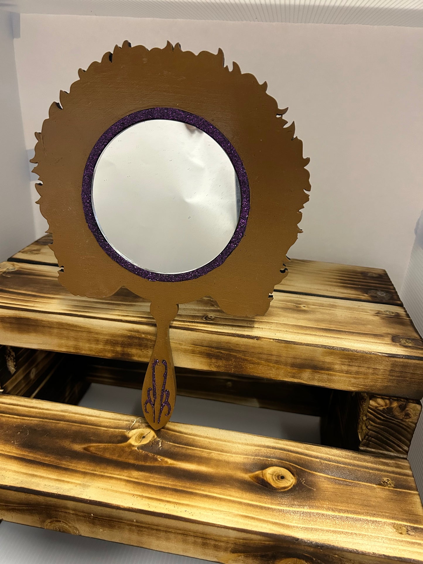 Afro Princess Mirror - Purple